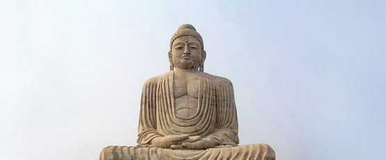 Posąg Buddy w Bodh Gai